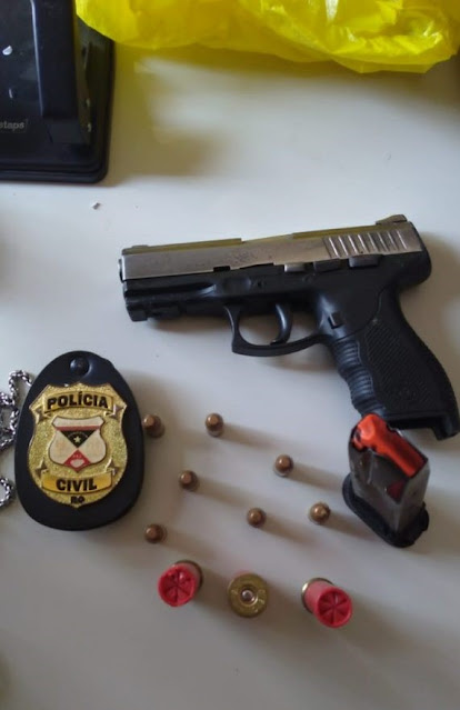 Casal é preso em Presidente Médici de posse de pistola furtada de policial de Guajará-Mirim