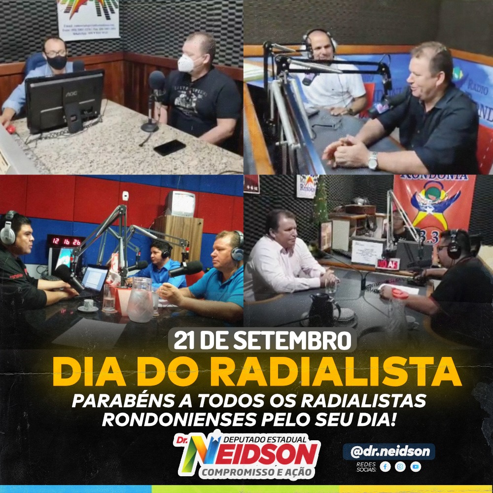 DEPUTADO PARABENIZA RADIALISTAS PELO SEU DIA