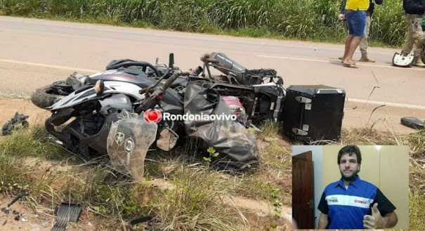  Professor Renato de Guajará-Mirim, era o condutor da moto que se envolveu em grave acidente na BR-364 em Cadeias do Jamary