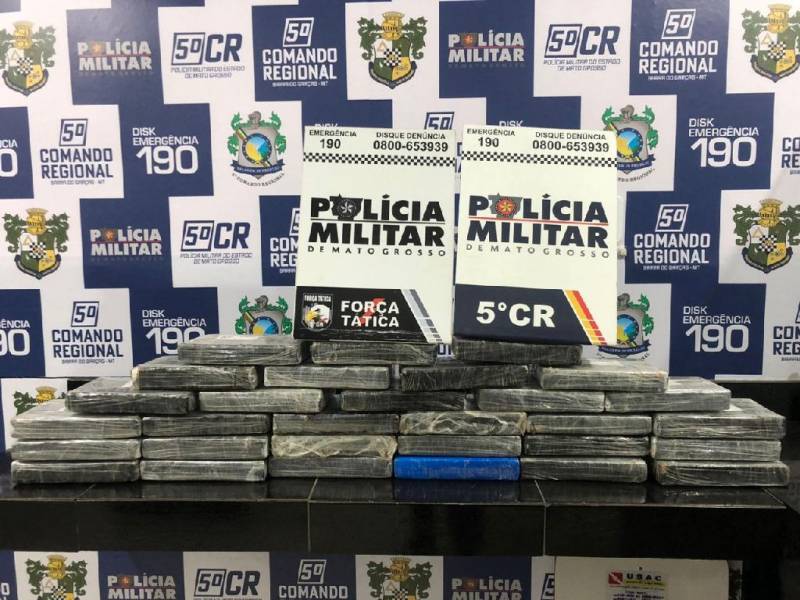 Motorista de Rondônia é preso com mais de 30 kg de drogas no Mato Grosso