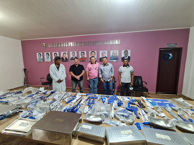 Deputado Dr. Neidson entrega instrumentos cirúrgicos para Prefeitura de Nova Mamoré renovar material do Hospital Antônio Luiz de Macedo