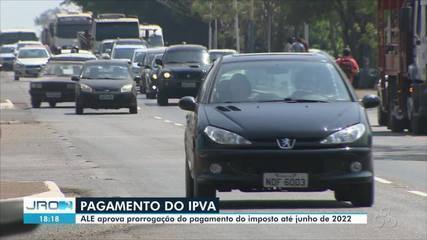 Lei que prorroga pagamento do IPVA é sancionada em Rondônia