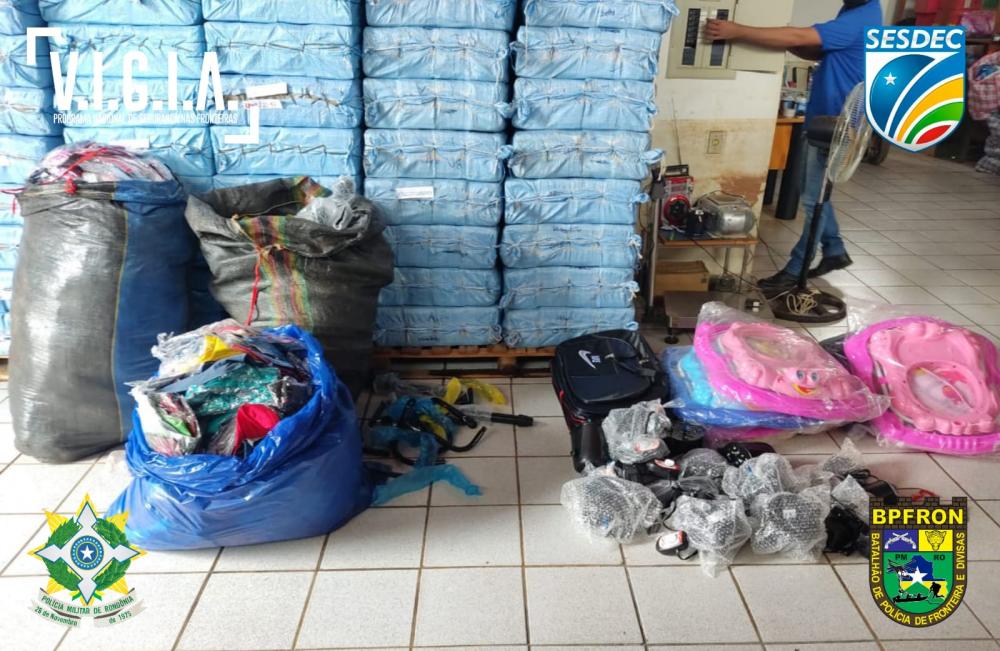 Pente fino - Polícia apreende produtos oriundos da Bolívia sem a devida nota fiscal