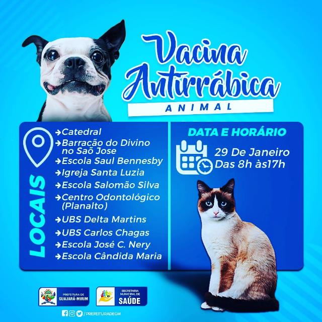 SEMSAU REALIZA VACINAÇAO ANTIRRÁBICA NA CIDADE