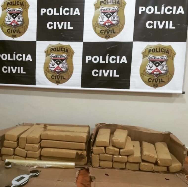 CASA CAIU – Polícia Civil apreende 42 kg de drogas no interior de RO