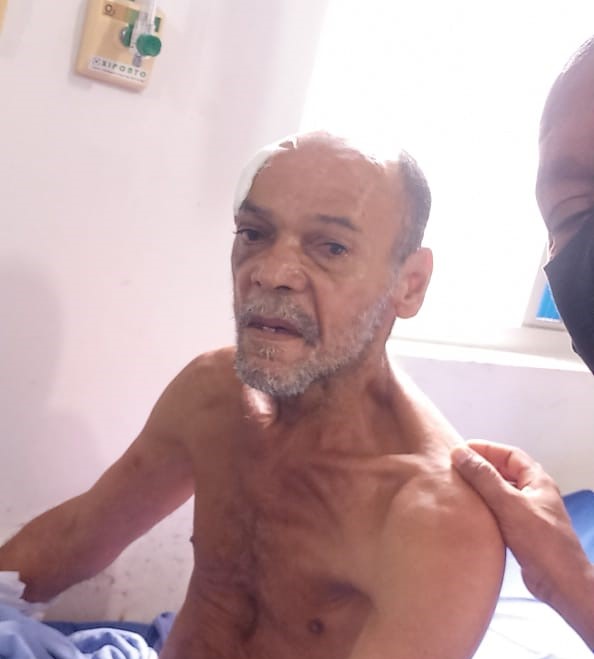 MORADOR DE RUA, JACÓ ESTÁ SE RECUPERANDO NO JOÃO PAULO II