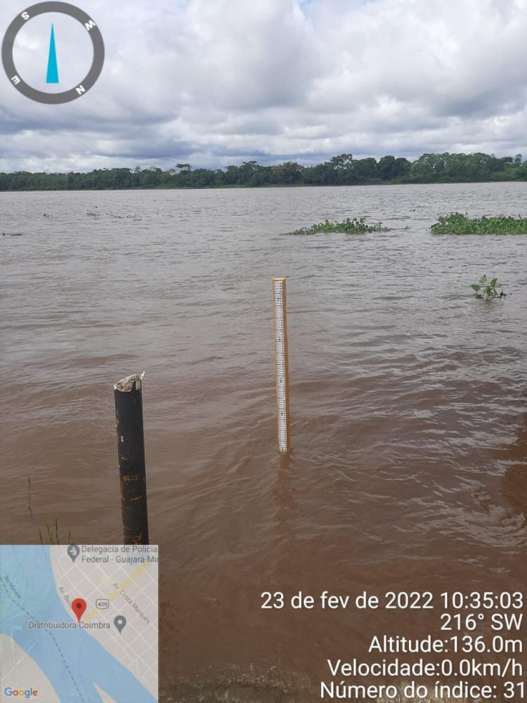 MAMORÉ SOBE E CHEGA A 9,50m NESTA QUARTA, 23