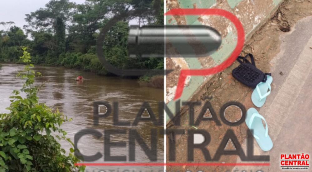 Idosa simula pedir carona e “se joga” em rio de RO