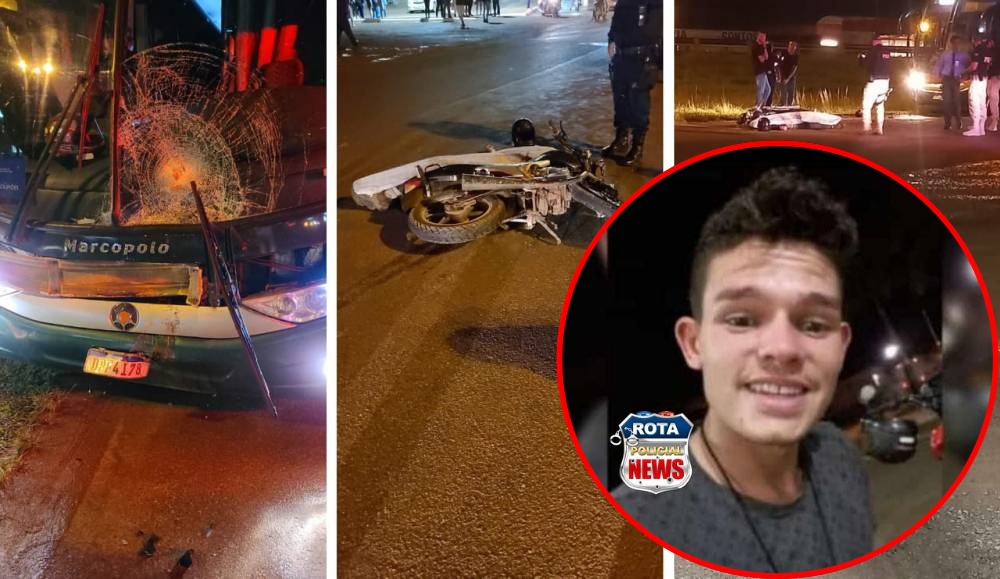 Jovem se irrita com manobra de carro e acaba batendo na traseira de ônibus, em RO
