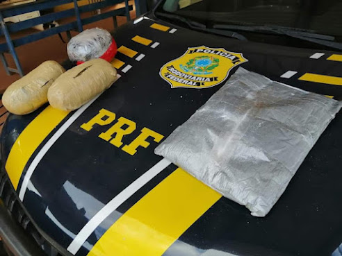 Mulher é presa pela PRF transportando Skunk e cocaína