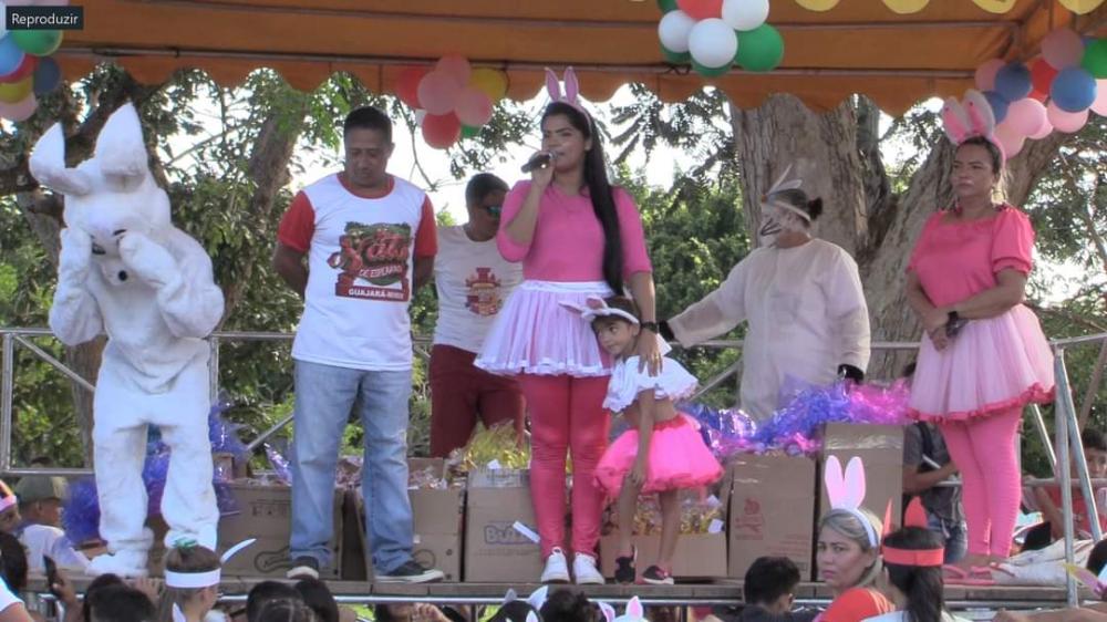 PREFEITURA MUNICIPAL ATRAVÉS DA SEMTAS REALIZOU UMA LINDA FESTA EM COMEMORAÇÃO A PÁSCOA. 