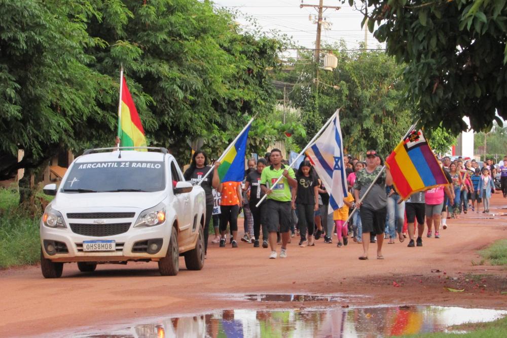 IGREJA REALIZA COM SUCESSO CAMINHADA PROFÉTICA; EVENTO FOI NO DOMINGO, 24