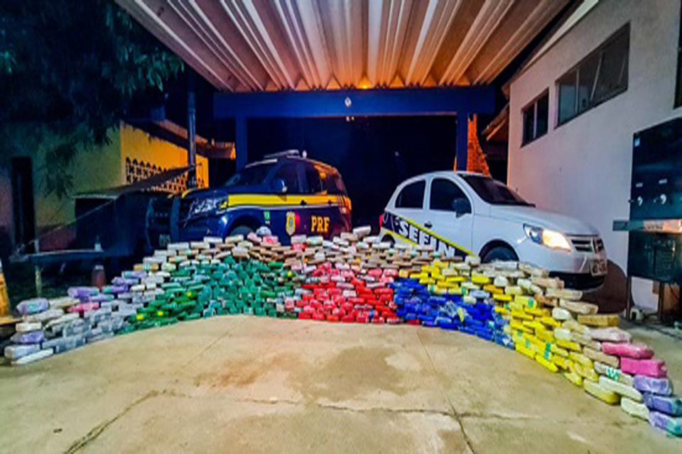 PRF e SEFIN apreendem 362 KG de Cocaína em Porto Velho