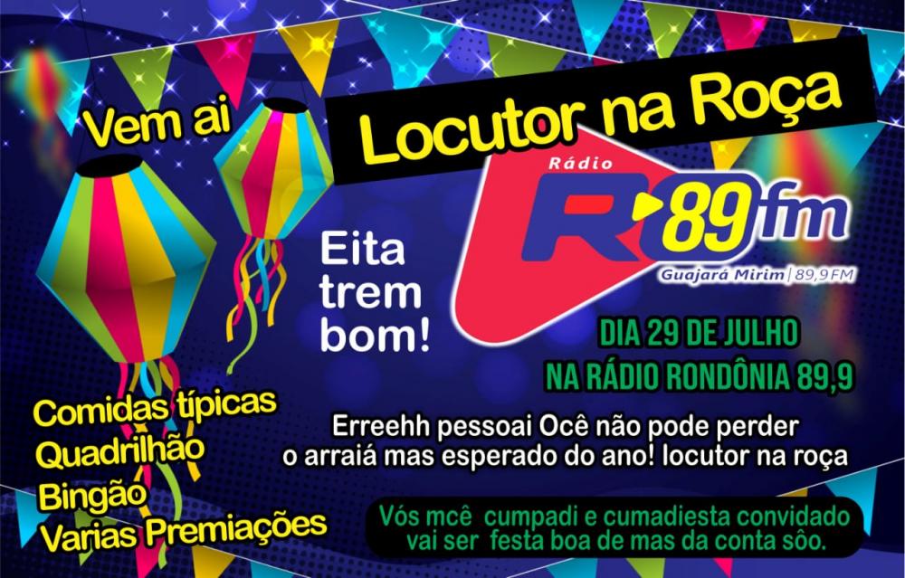 LOCUTOR NA ROÇA FOI UM SUCESSO NA RONDÔNIA FM EM GUAJARÁ - MIRIM.