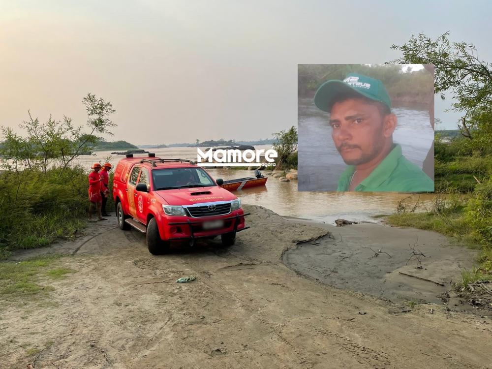 Corpo de Bombeiros iniciam buscas de homem que salvou filho e desapareceu nas águas em Nova Mamoré