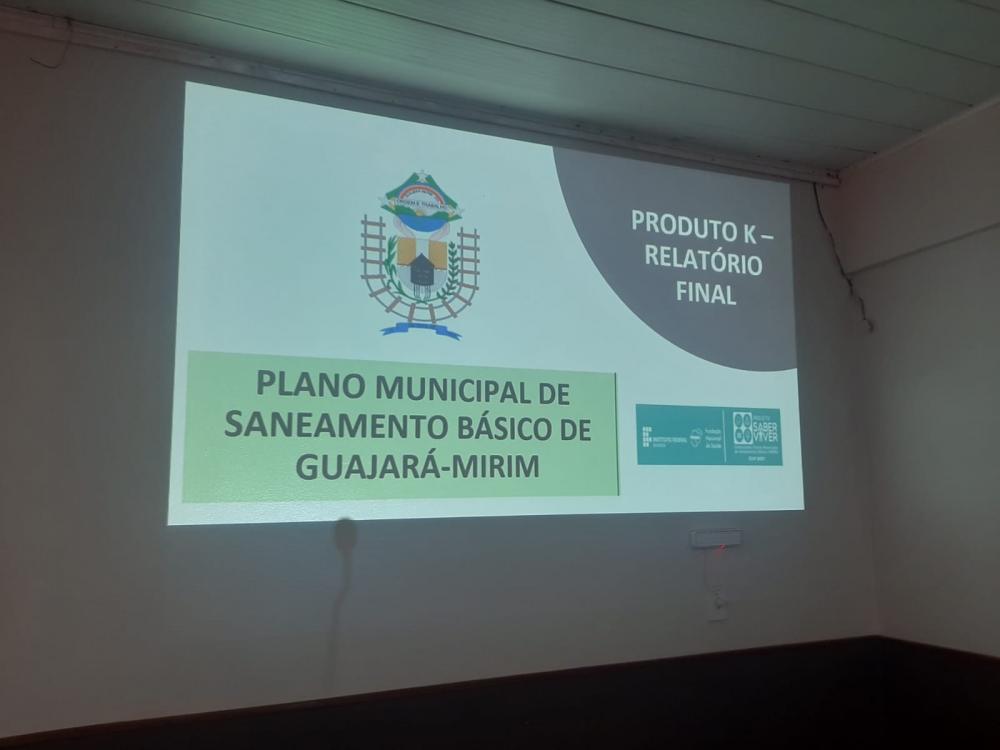 CONCLUÍDO PMSB; DOCUMENTO HABILITA MUNICIPIO BUSCAR RECURSOS FEDERAIS PARA A ÁREA