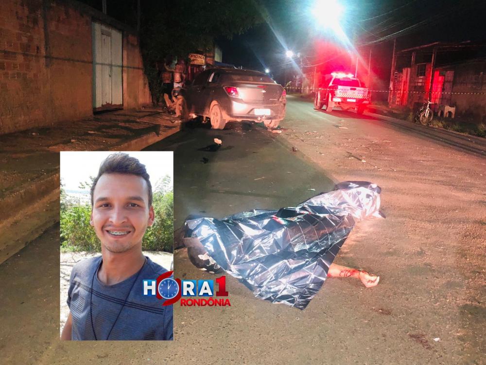 Motorista foge após atropelar e matar motociclista deixando passageira em estado grave