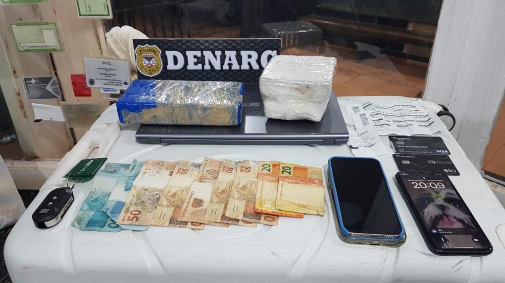 Operação Hórus: Denarc prende casal de São Paulo flagrado com droga em Nova Mamoré