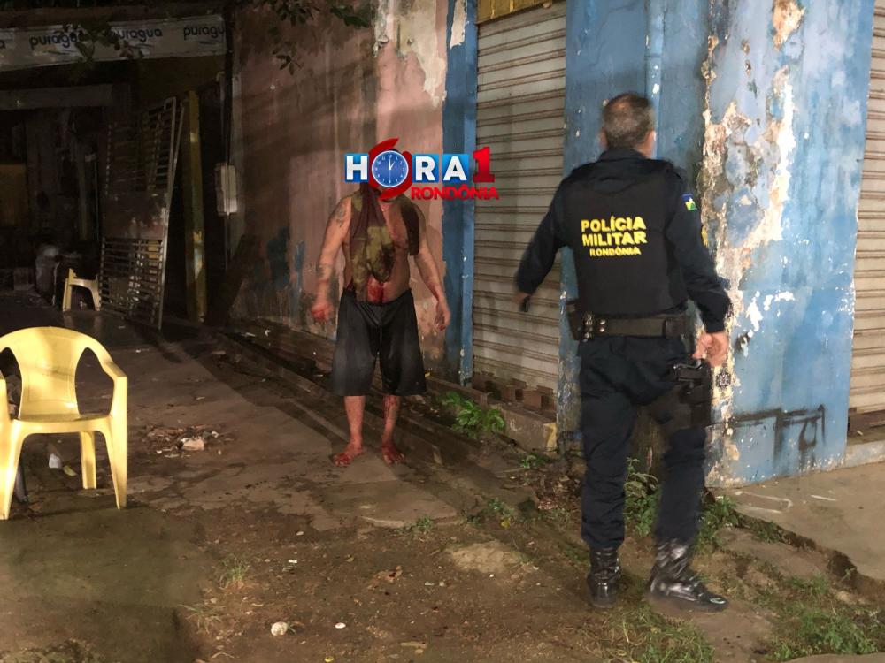 Homem é atacado a facadas e martelada na cabeça no centro de Porto Velho