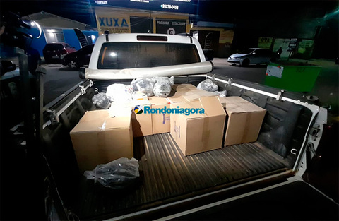 Dupla é presa no centro da capital, escondendo caminhonete S10 furtada