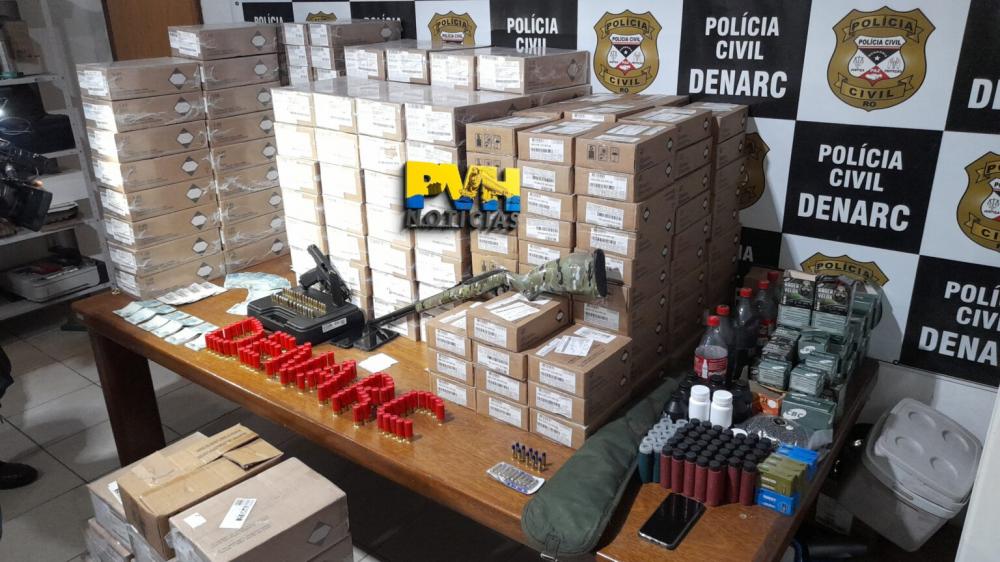 EM FAMÍLIA: Pai e dois filhos são presos com armas e mais de 140 mil munições em Porto Velho