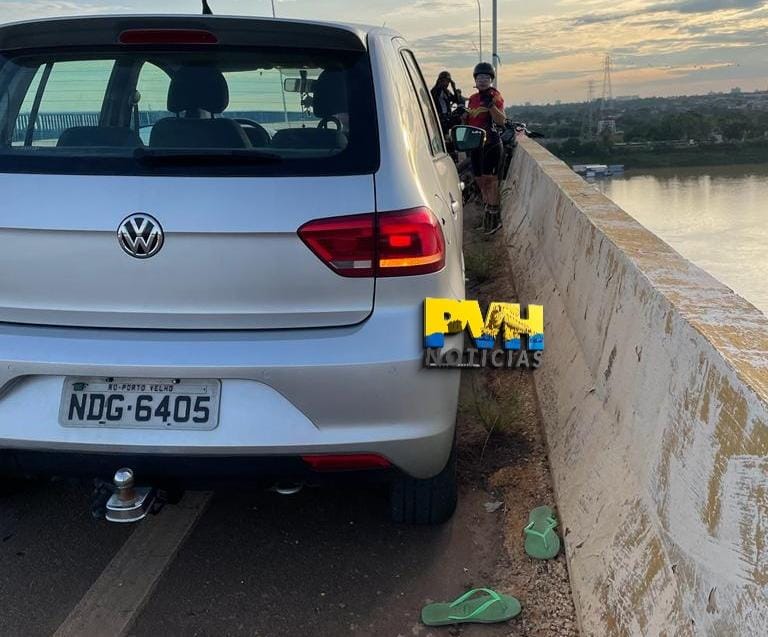 PM é acionada após mulher cair da ponte sobre o Rio Madeira