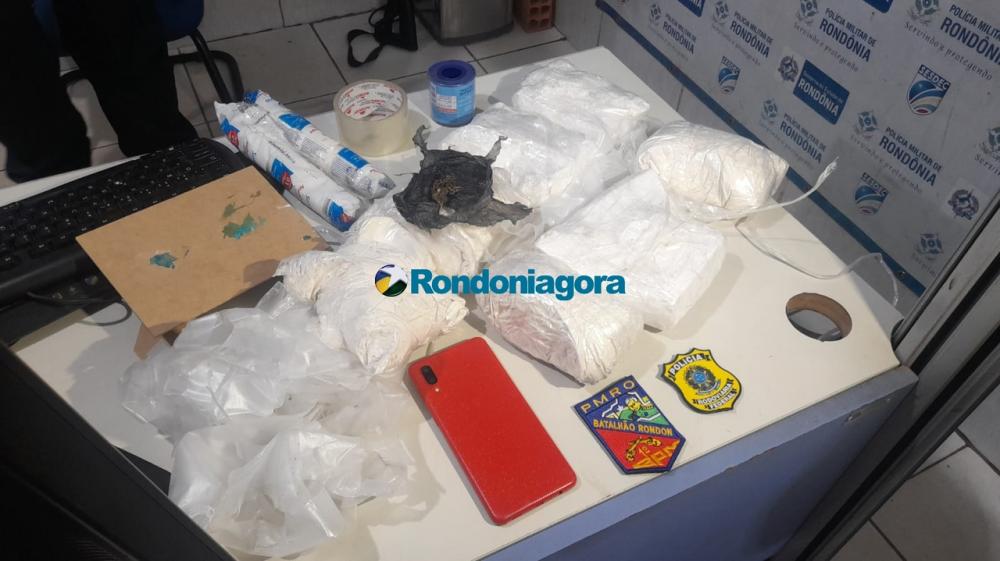 Jovem traficante é presa em hotel antes de levar cocaína de Porto Velho para Brasília