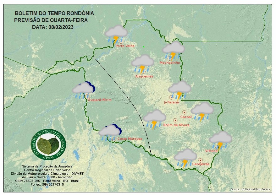 Sol aparece, mas há risco de temporais em todo o estado nesta quarta