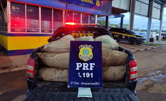 Em Ariquemes, PRF apreende mais de 300 Kg de agrotóxicos