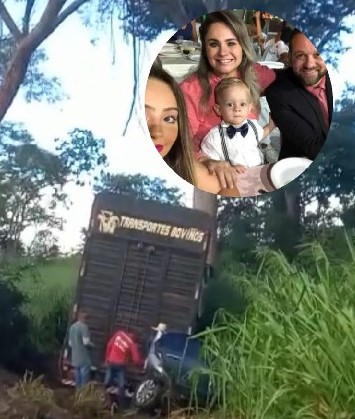 Acidente envolvendo carreta boiadeira de Chupinguaia resulta em morte de 4 pessoas