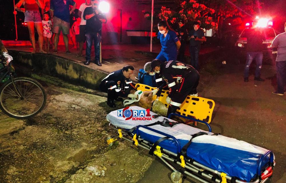 Homem sofre tentativa de homicídio ao ser alvejado com três tiros em Porto Velho