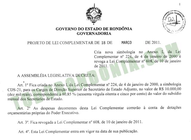 Confúcio reajusta em até 28% salário de secretários-adjuntos