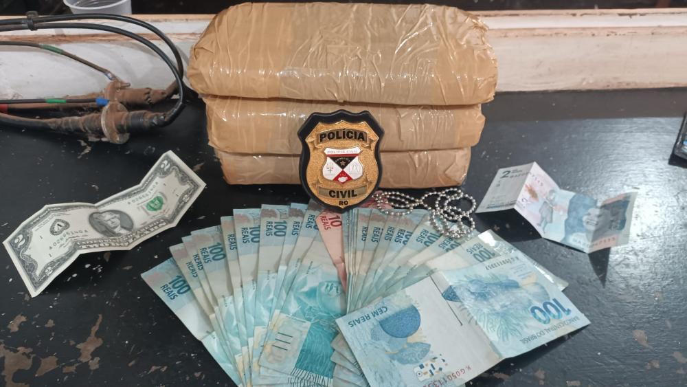 Polícia Civil prende quadrilha com 3 quilos de cocaína na fronteira entre Brasil e Bolívia. 