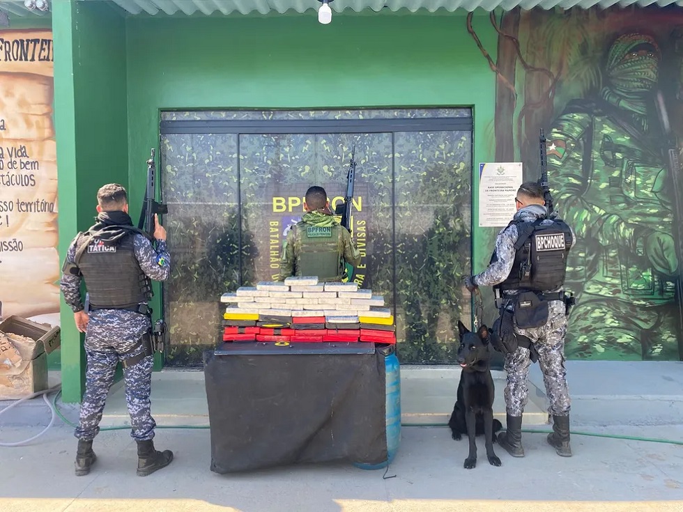 Quase 50 quilos de drogas são apreendidos na região de fronteira de Rondônia