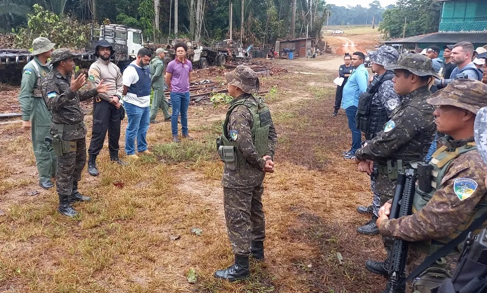 Cinco invasores são presos durante desocupação do Parque Estadual de Guajará-Mirim, RO