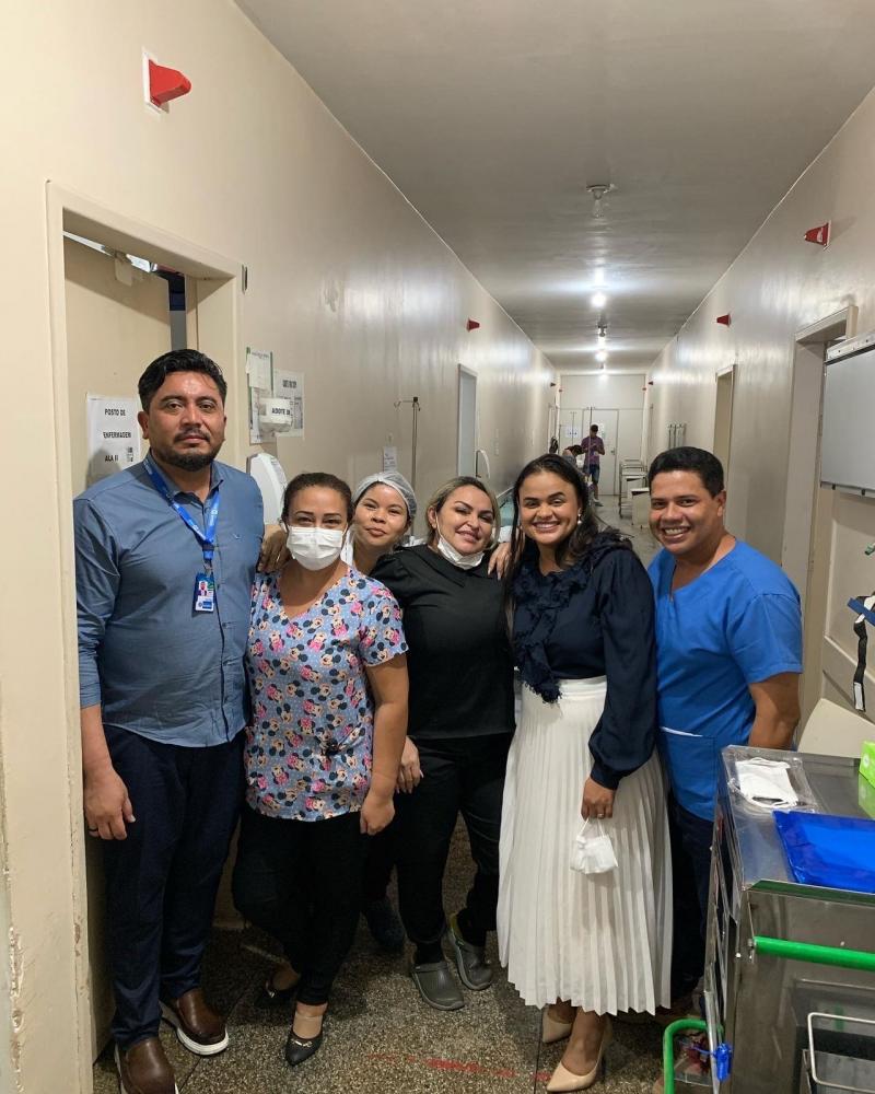 Deputada Estadual Dra. Taissa Sousa Realiza Nova Visita ao Hospital João Paulo II e Atenderá Demandas para Melhoria