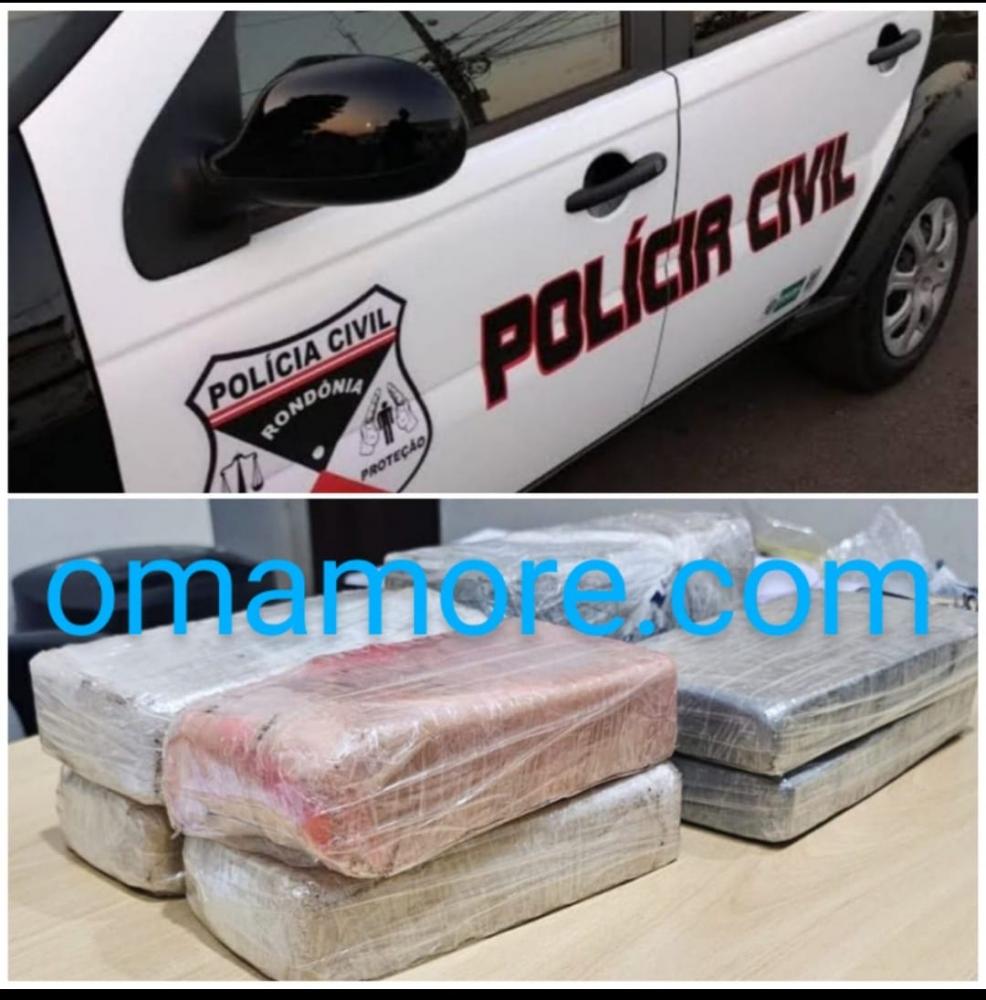 Policiais civis apreenderam 7 kg de drogas em porto clandestino de Guajará-Mirim
