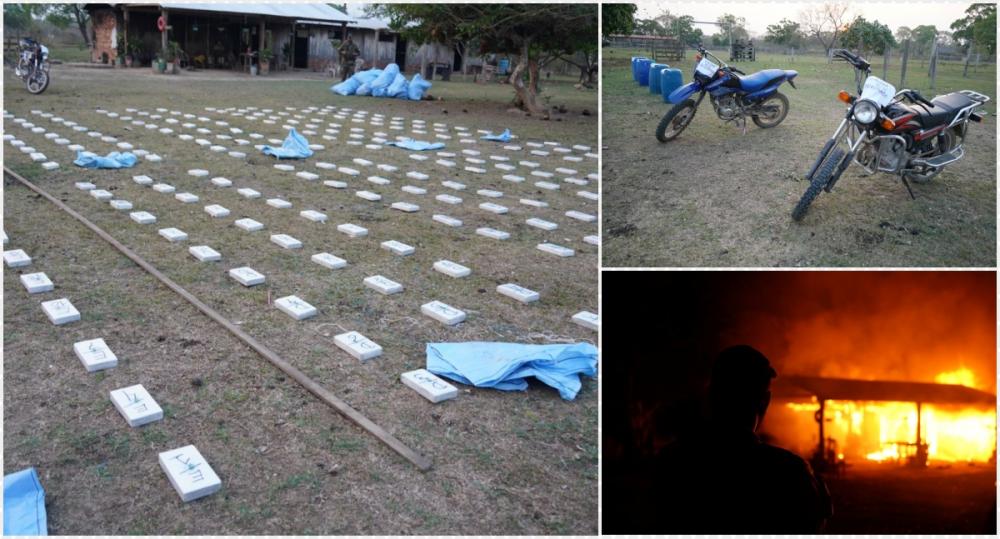 Na divisa com Rondônia, Bolívia destrói laboratórios e apreende 600 pacotes de cocaína