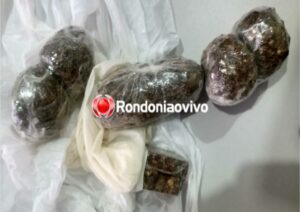 MULHER É FLAGRADA COM 4 PACOTES DE DROGA NAS PARTES ÍNTIMAS.