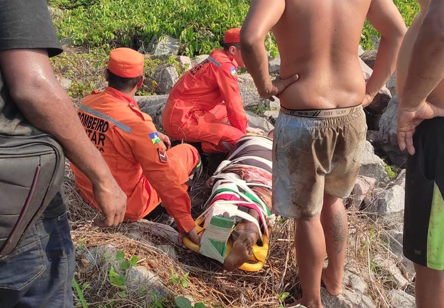 Homem é atingido por pedras durante pescaria em barragem