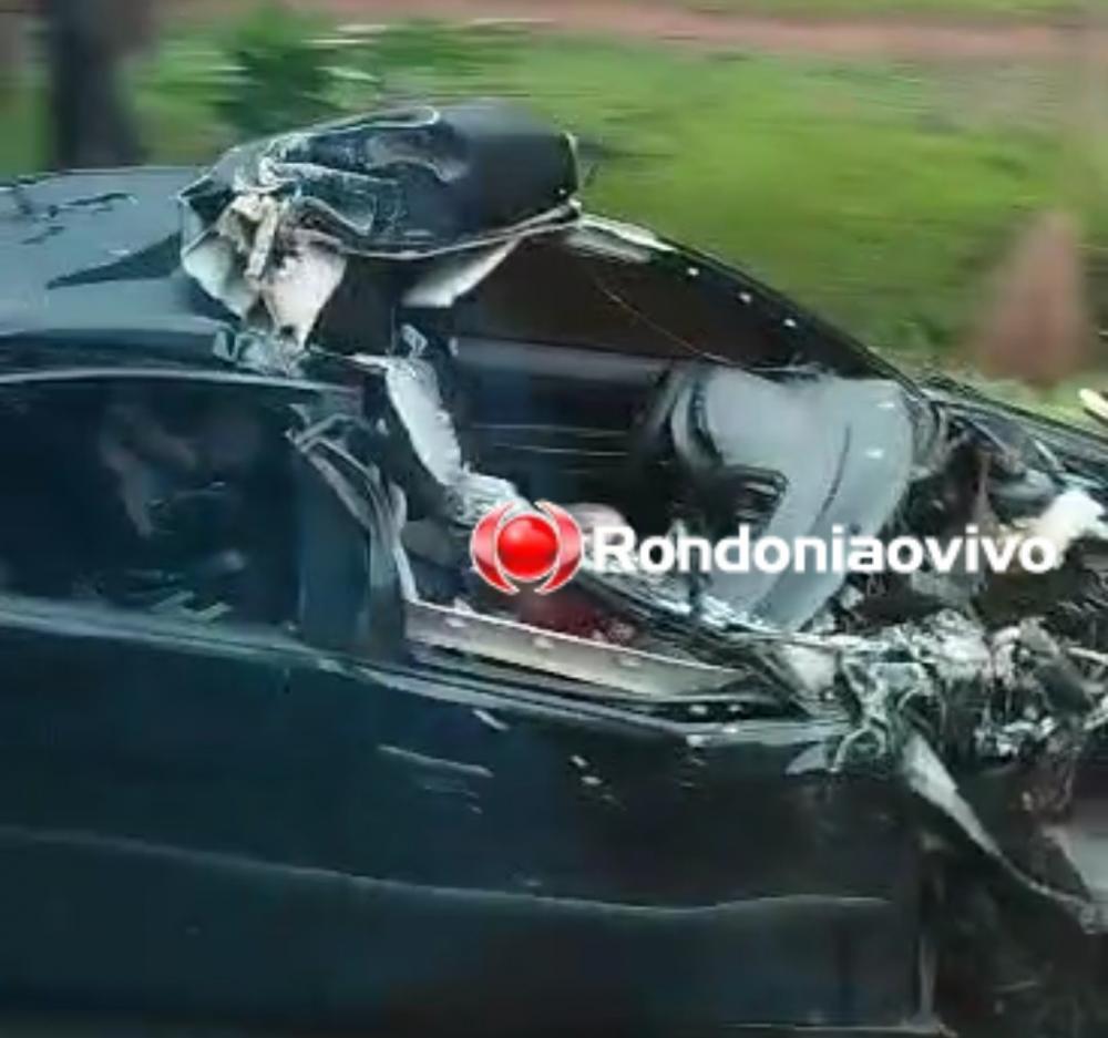 URGENTE: Batida entre veículos na BR-364 deixa um morto e dois gravemente feridos