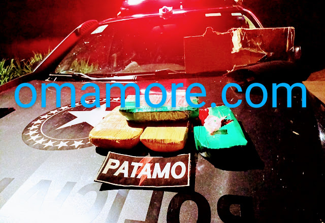 Patamo prende duas pessoas por tráfico de droga as margens do rio Mamoré, Guajará-Mirim