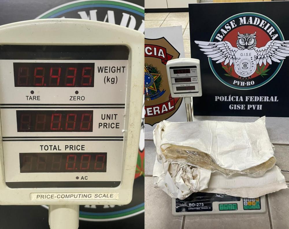 PRESA AO CORPO: PF flagra homem com cinco quilos de drogas no aeroporto da capital