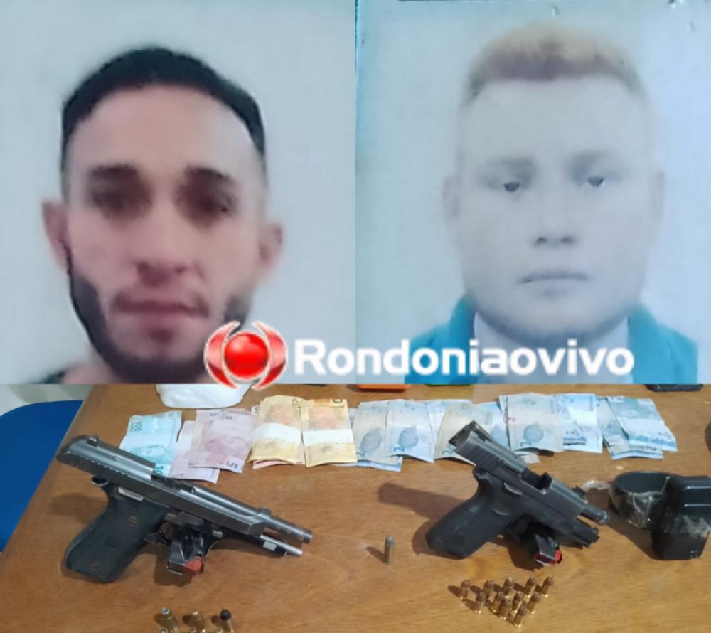 Denarc prende 'Ferrugem' e 'Beto' com duas pistolas e droga no Cai N'água