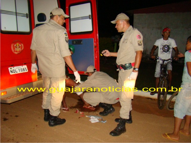 Homem, mulher e filha são alvejados com tiro de espingarda por causa de uma bicicleta. - Veja fotos