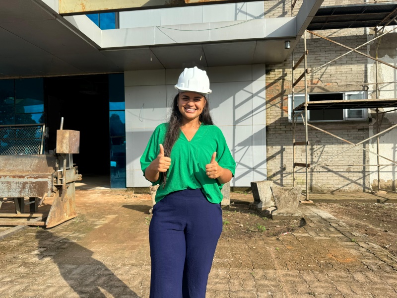 Dra Taíssa anuncia avanço para 29% da obra do Hospital Regional de Guajará-Mirim