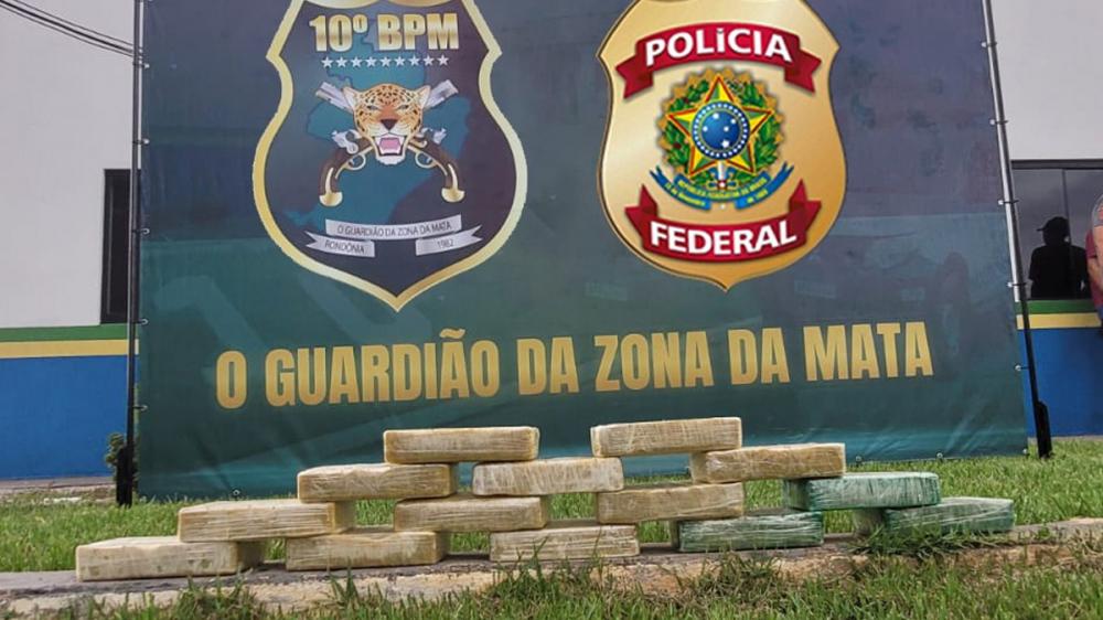 PF RO realiza prisão em flagrante por tráfico de drogas