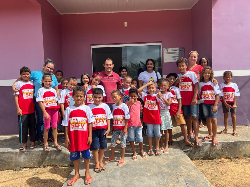 Crianças do SCFV visitam subprefeitura, no distrito de Jacinópolis