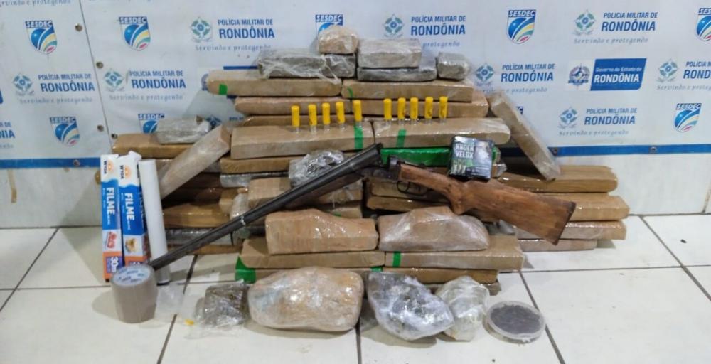 Ação da PM na zona sul da capital prende traficante com 100 quilos de drogas