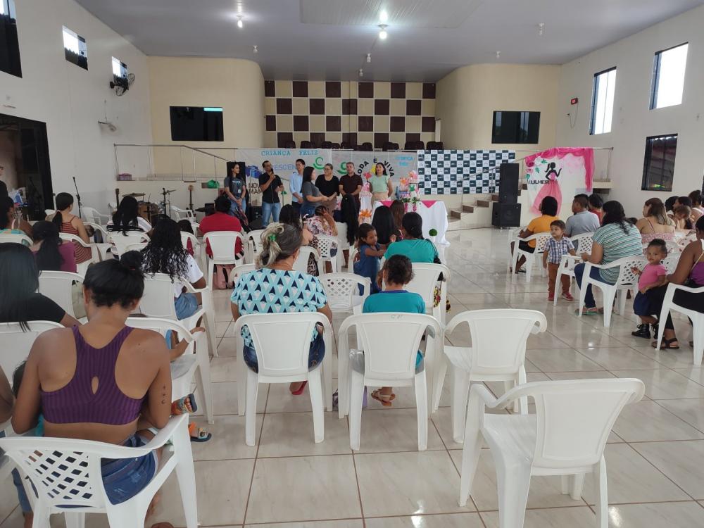 Equipe do Programa Criança Feliz promove atividades de Páscoa nas comunidades urbana e rural de Nova Mamoré